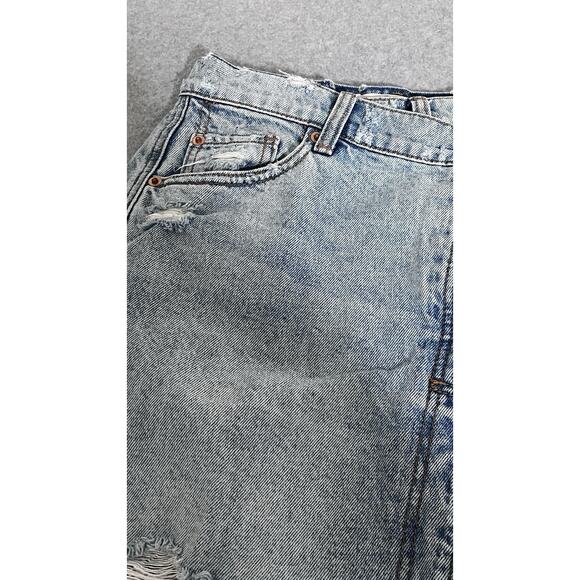 We The Free Twenty Four Cut Off Skirt SZ 24 Button Fly Distressed Raw Hem Boho - Picture 3 of 12